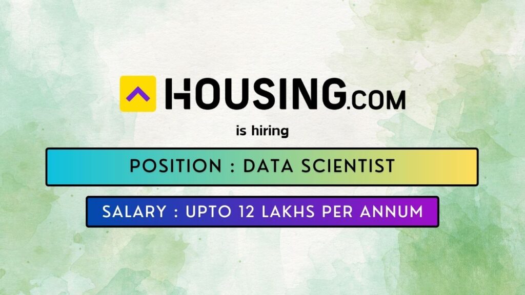 Housing.com is hiring for a Data Science Job in Gurugram