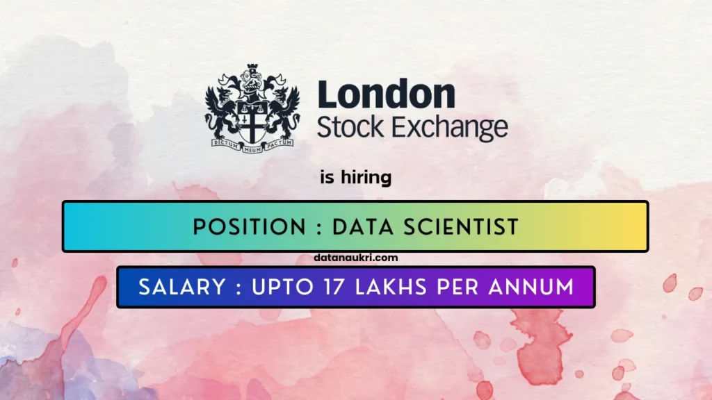 LSEG hires exciting Data Science Job in Bangalore