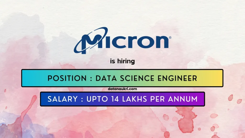 Micron Technology hires exciting Data Science Job in Hyderabad