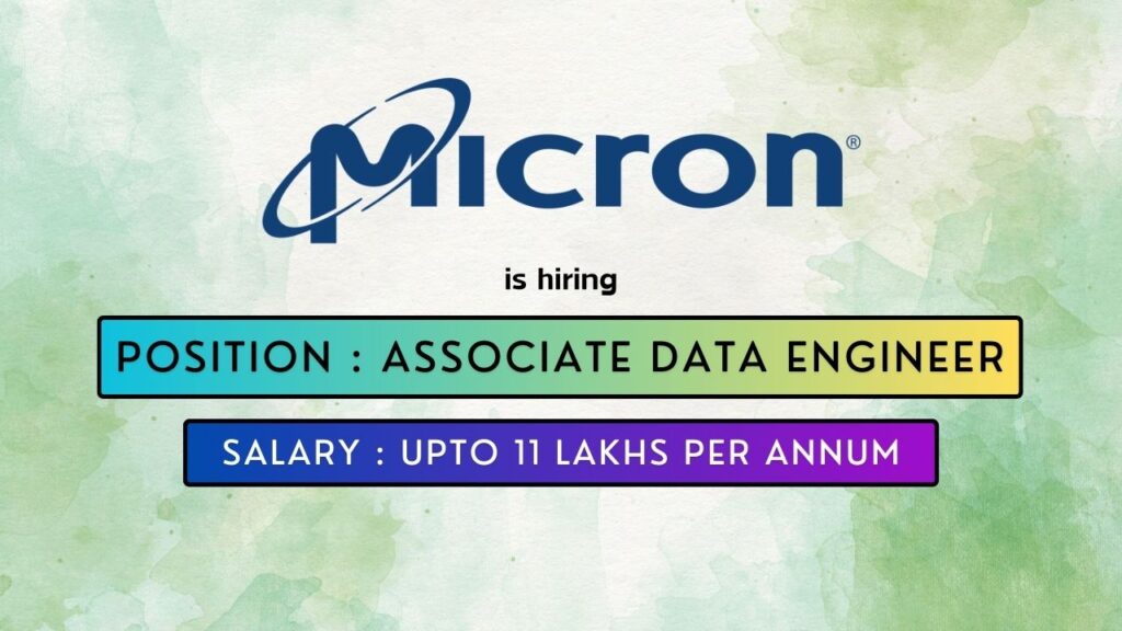 Micron Technology is hiring for a Data Engineer Job in Hyderabad 2024