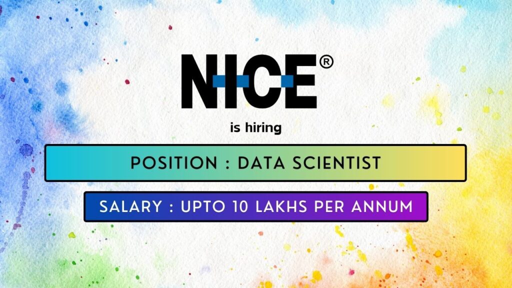 NICE is hiring for a Data Science Job in Pune