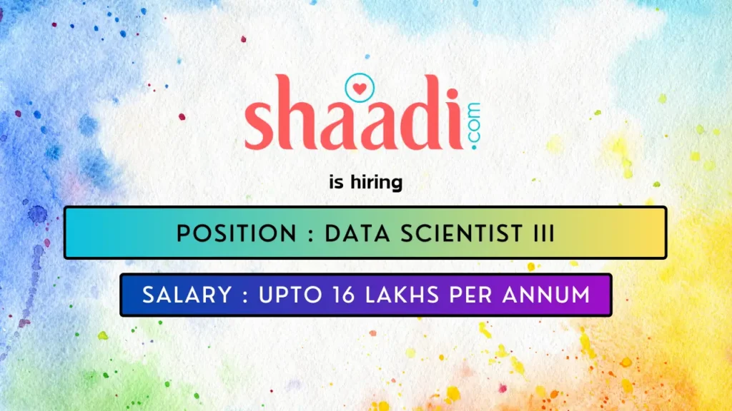 Shaadi.com hires exciting Data Science Job in Mumbai