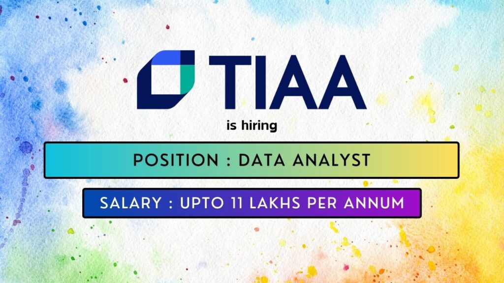 TIAA is hiring for a Data Analyst Job in Pune