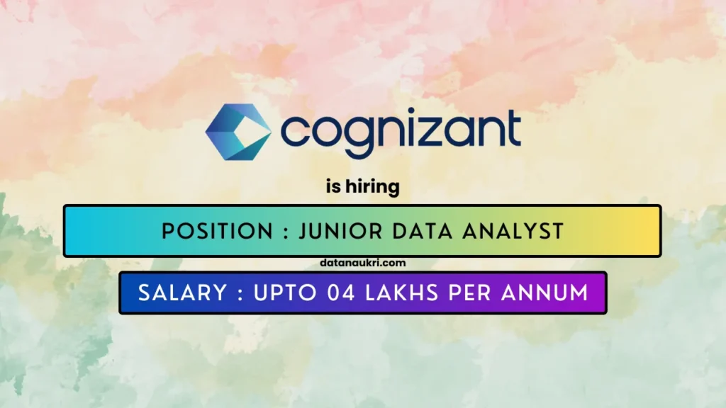 Cognizant hires exciting Data Analyst Job in Mumbai