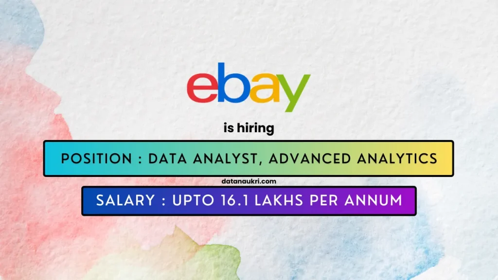 eBay hires exciting Data Analyst Job in Bangalore