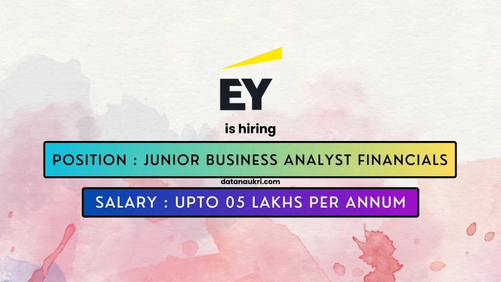 EY hires exciting Business Analyst job in Kochi 2024.