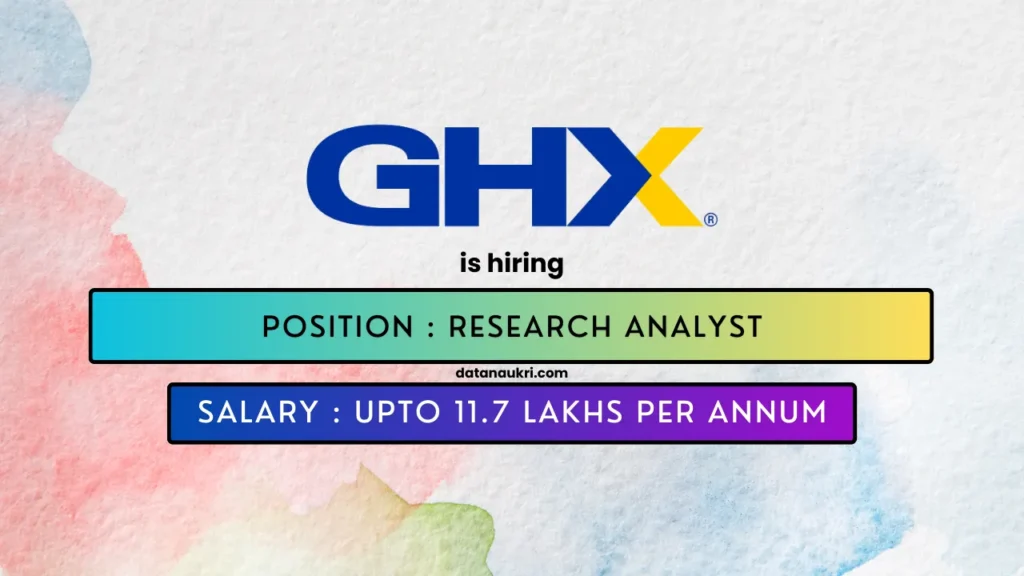 GHX hires exciting Research Analyst job in Hyderabad