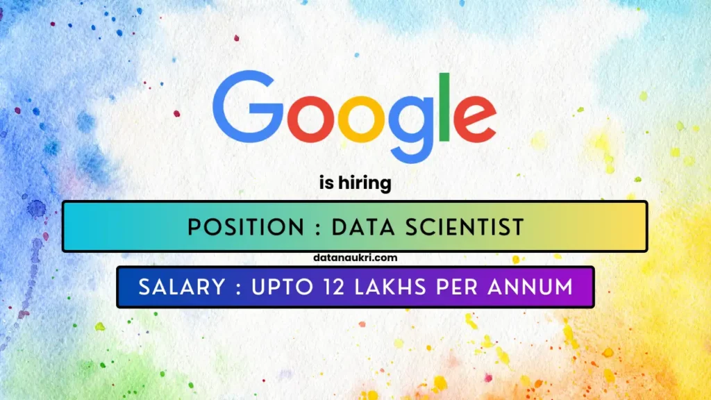 Google hires exciting Data Science job in Bengaluru