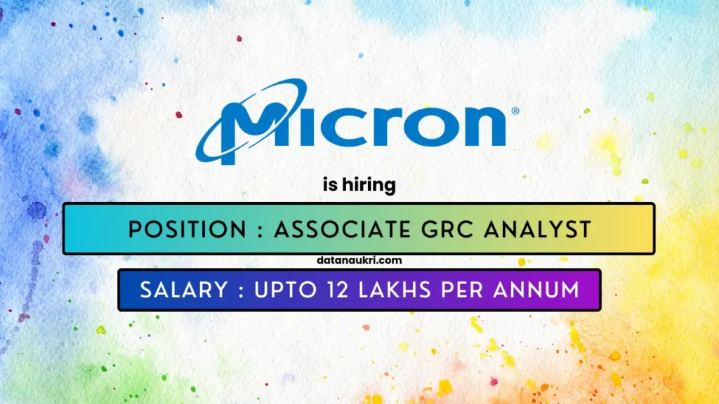 Micron Technology hires exciting GRC Analyst job in Hyderabad