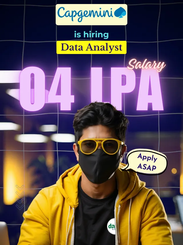 “Don’t Miss Out!”. Capgemini hires Data Analyst.