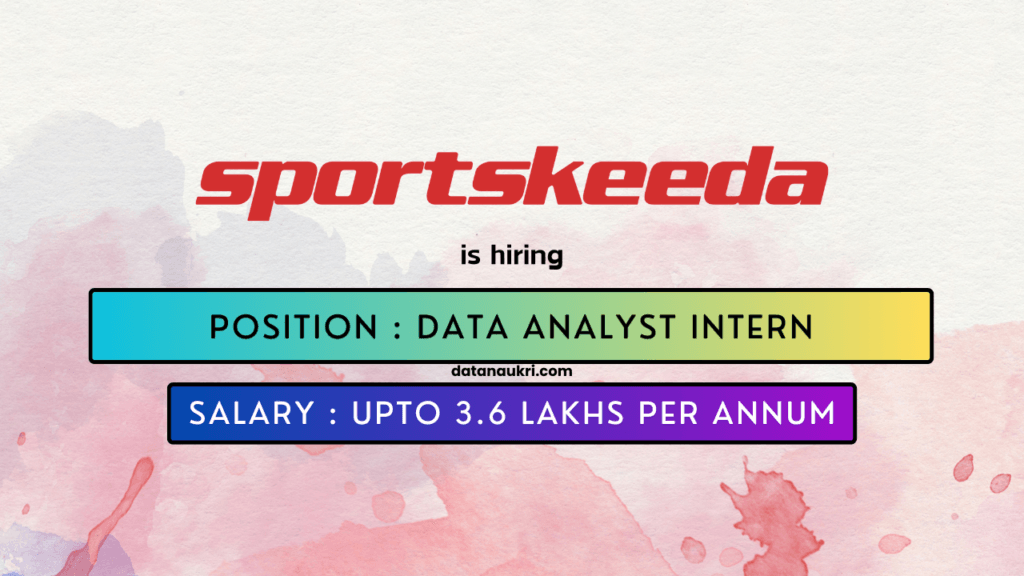 Sportskeeda hires exciting Data Analyst Intern job in India