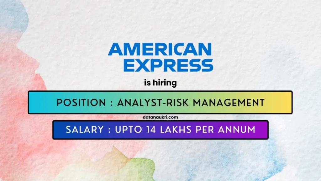 American Express hires exciting Analyst job in Gurugram 2024.