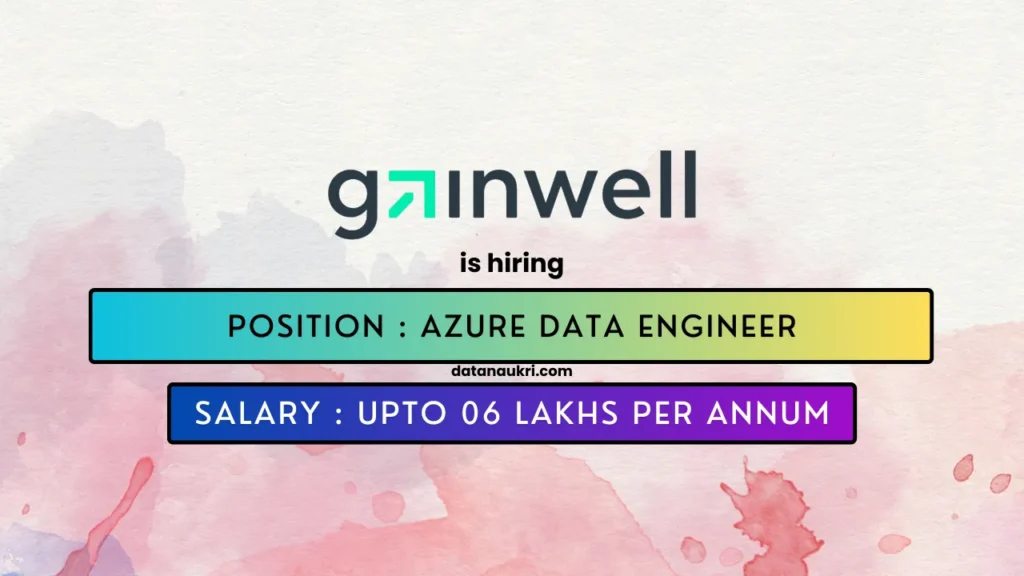 Gainwell hires exciting Data Engineer job in Bangalore 2024.